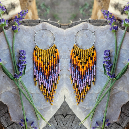 Sunshine & Lavender Hoops