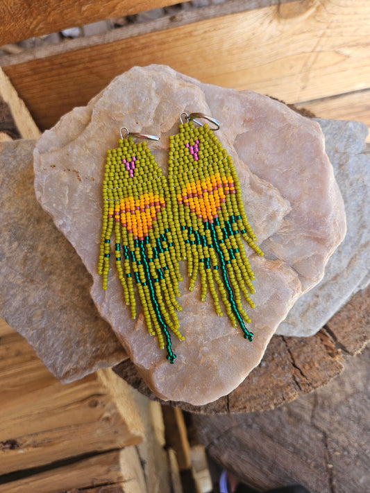 Wild Poppies - Green